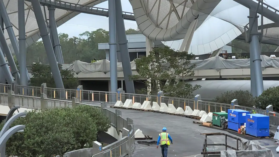 Tron Lightcycle Run New Walkway Lights have been installed at the Magic Kingdom