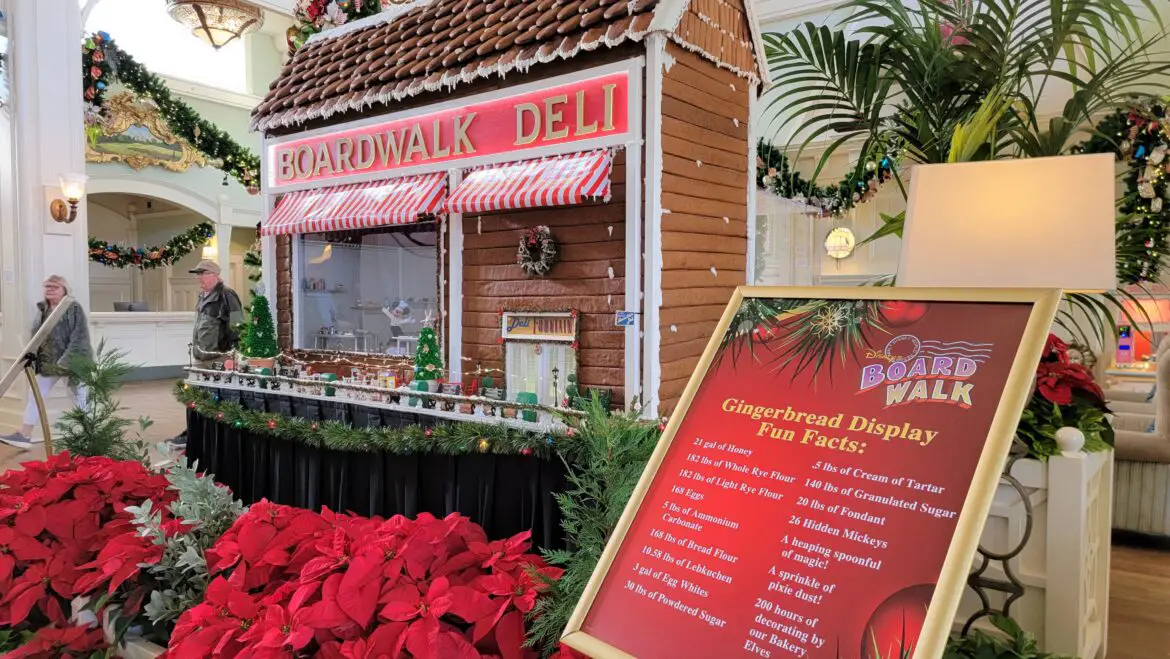 Disney’s Boardwalk Holiday Gingerbread is on Display