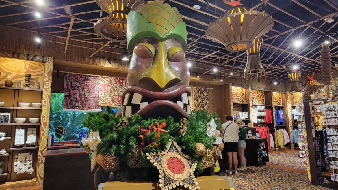 Disney’s Polynesian Resort is decorated for the Holidays