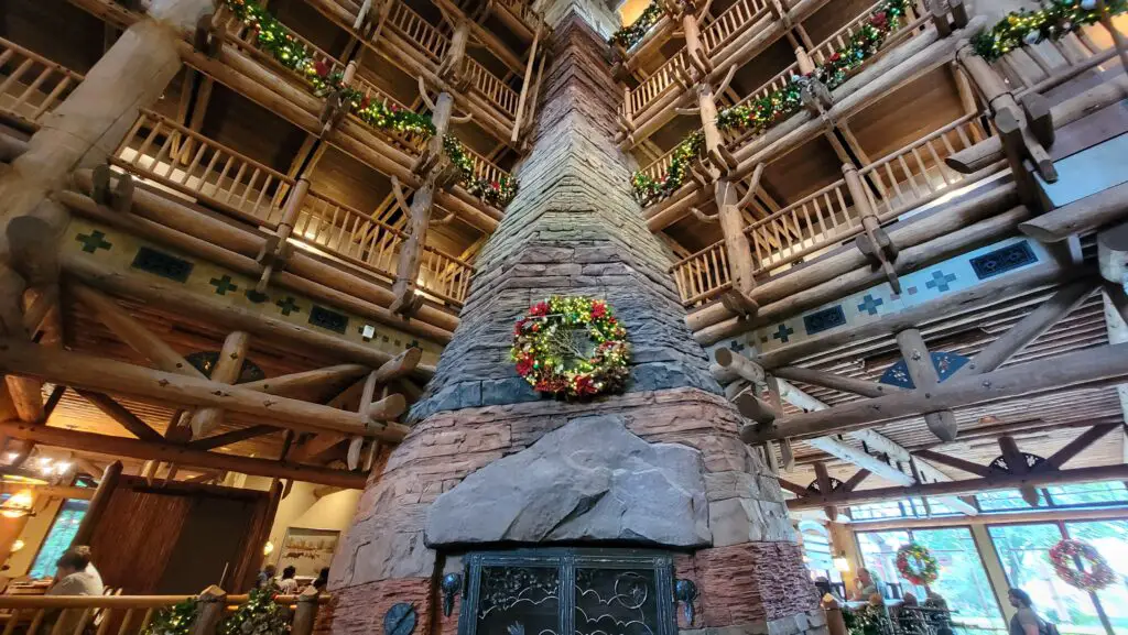 Wilderness Lodge Huge Christmas Tree