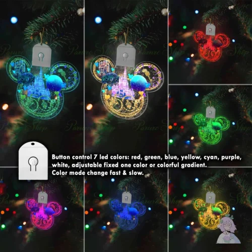  Walt Disney World 50th Anniversary Light Up Ornament 