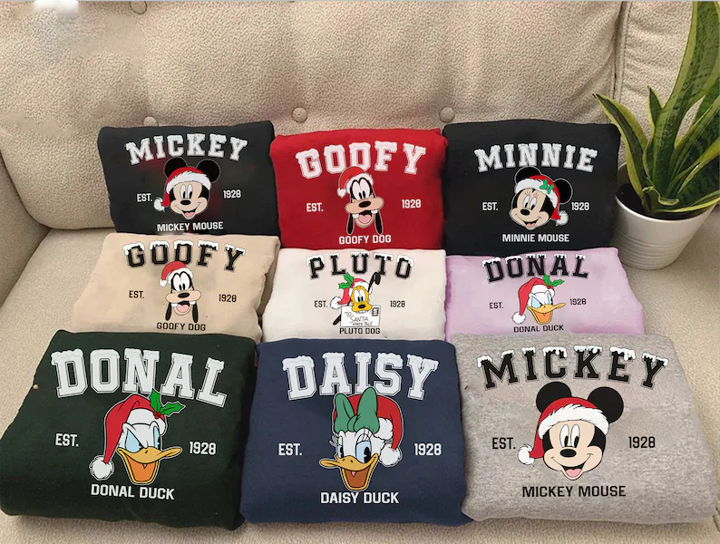 Disney Christmas Sweatshirts To Match With Your Family!
