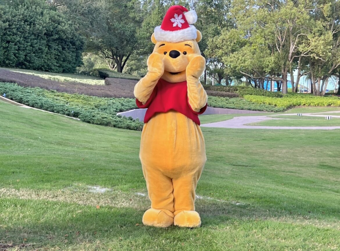 Don’t miss this Holiday Pooh at Epcot’s Festival of the Holidays