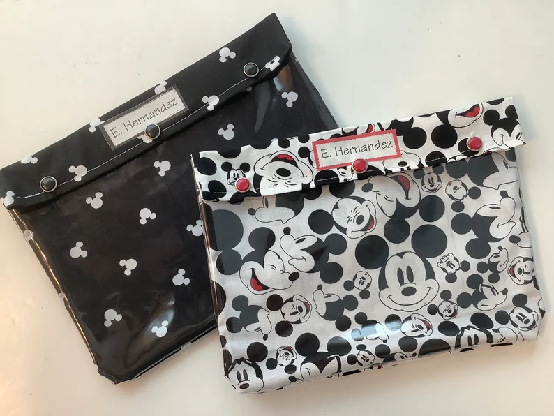 Mickey Mouse Clear Front Pouch To Organize Your Essentials During Your Trips!