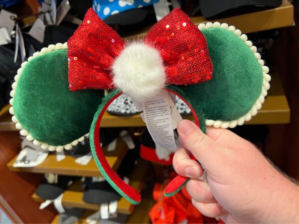 Minnie Mouse Christmas Ear Headband