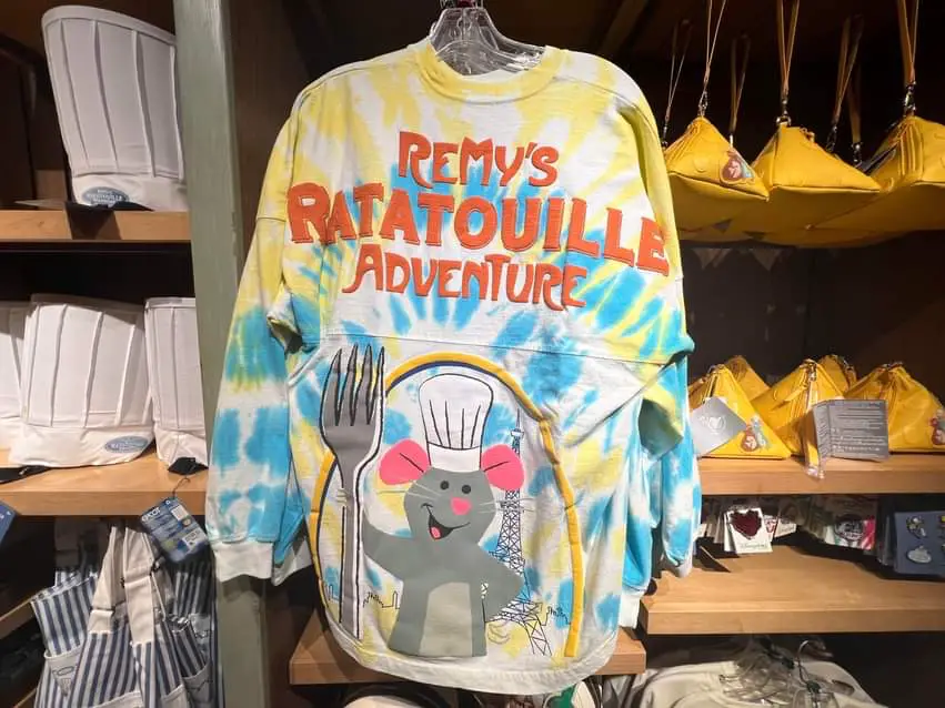 New Remy’s Ratatouille Adventure Tie Dye Spirit Jersey Spotted At Epcot!