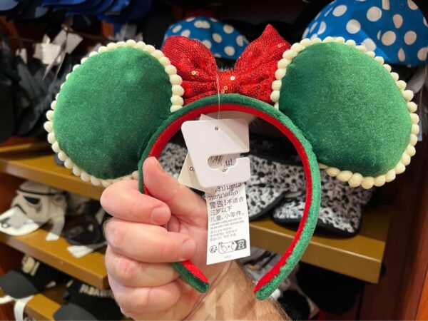 Minnie Mouse Christmas Ear Headband