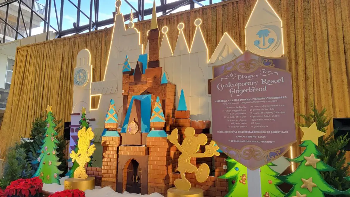 Disney’s Contemporary Resort Holiday Gingerbread Display is Now OPEN!