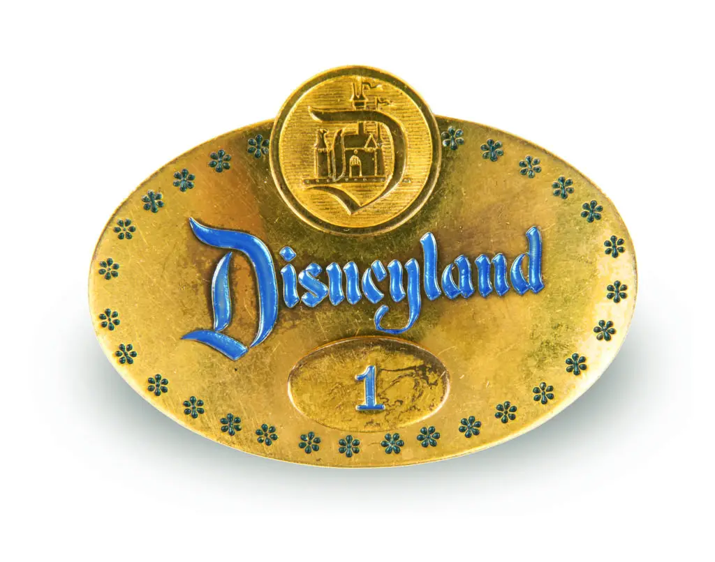 Disneyland-Employee-Badge-1-1955-issued-to-Walt-Disney-©Disney