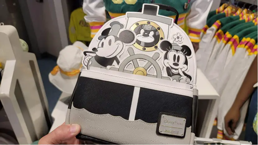 Sail Away With This Classic Steamboat Willie Loungefly Backpack!