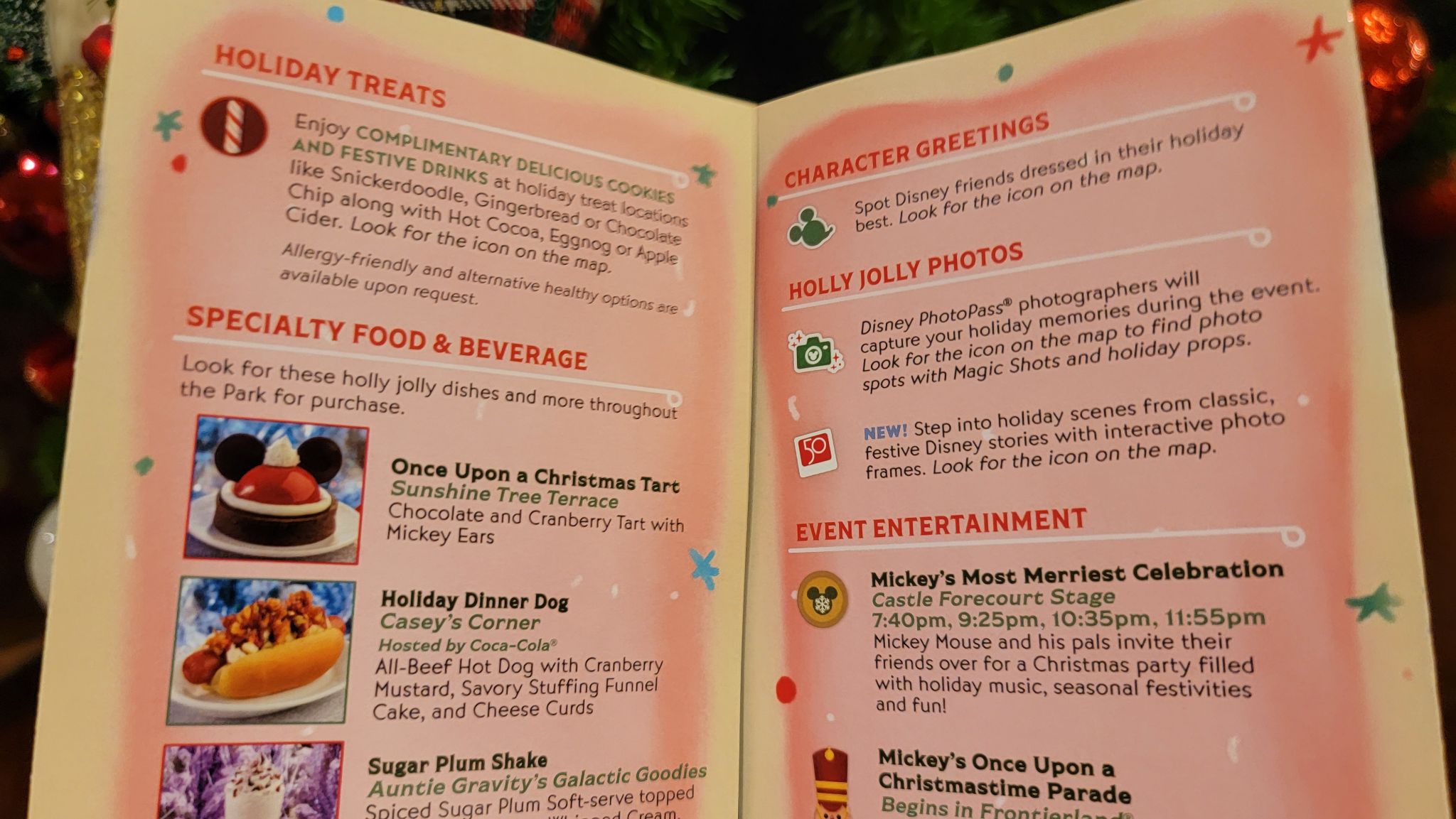 First Look at Mickey's Very Merry Christmas Party Park Map for 2022