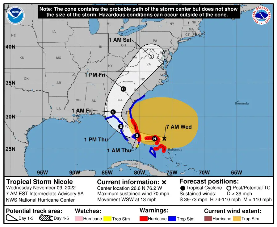 More Disney World Cancellations due to Tropical Storm Nicole