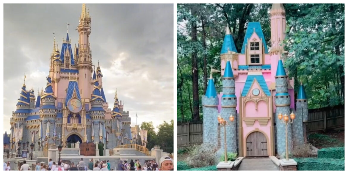 Disney Fan Builds Cinderella Castle in His Own Backyard!