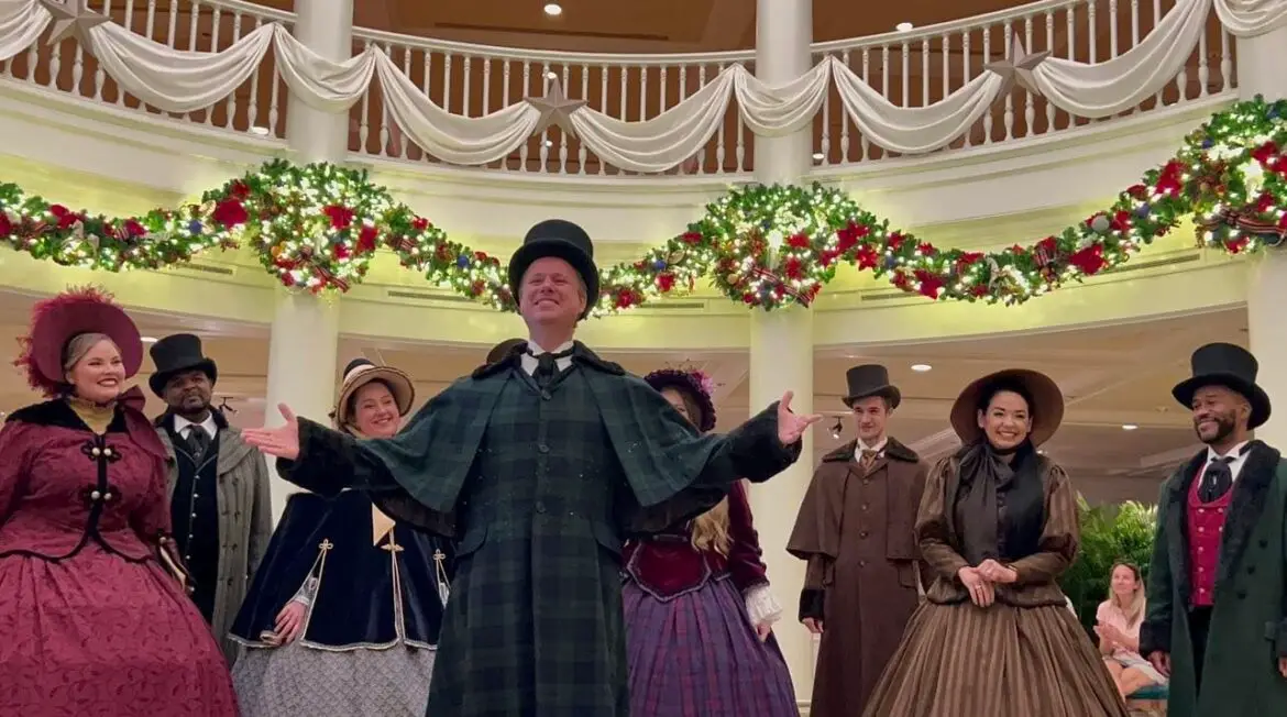 Voices of Liberty as Dickens Carolers at the American Pavilion for Epcot Holidays