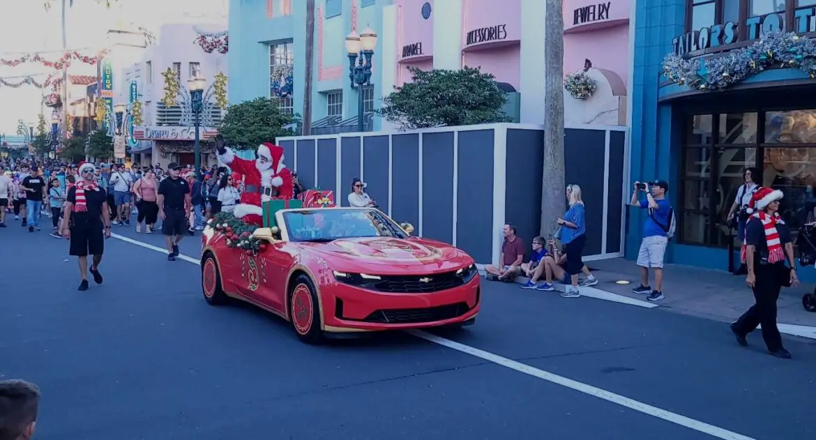 Santa Claus Motorcade rolls through Hollywood Studios