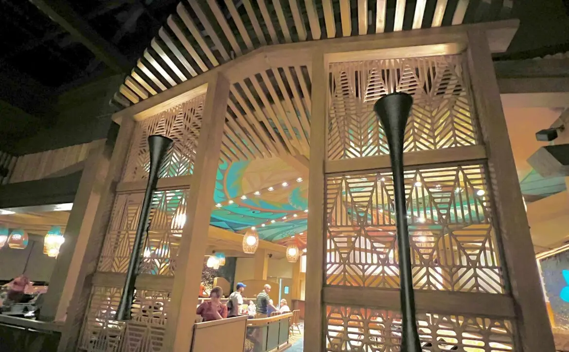 New Entrance and Decor at Kona Cafe in Disney’s Polynesian Resort