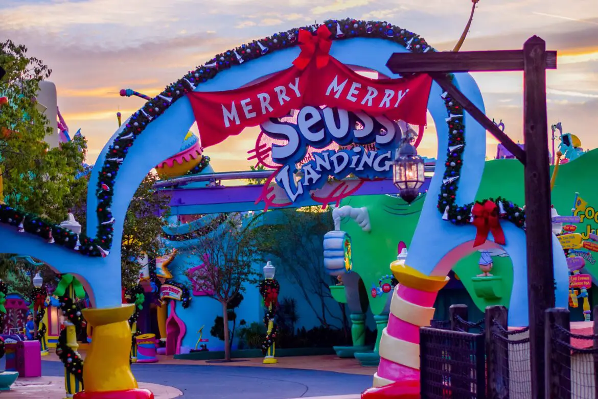 Universal Orlando Christmas Decorations have arrived