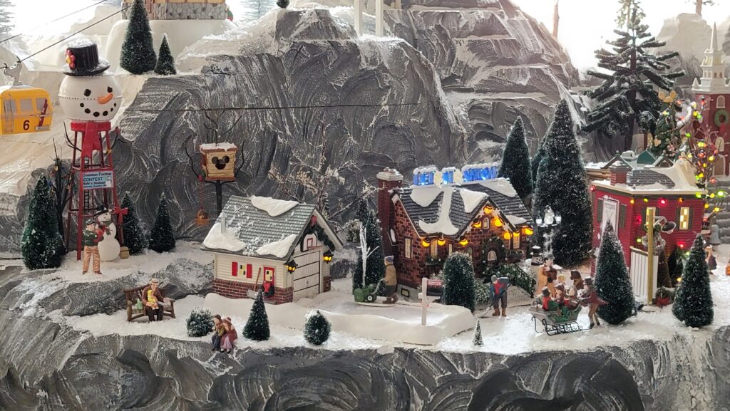 Mickey's Christmas Village Train Display