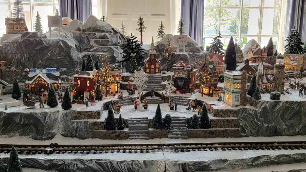 Christmas Village Train Display