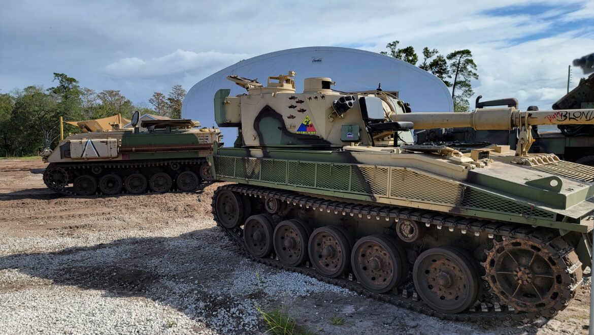 You can drive an FV433 Abbott Tank at Tank America in Orlando