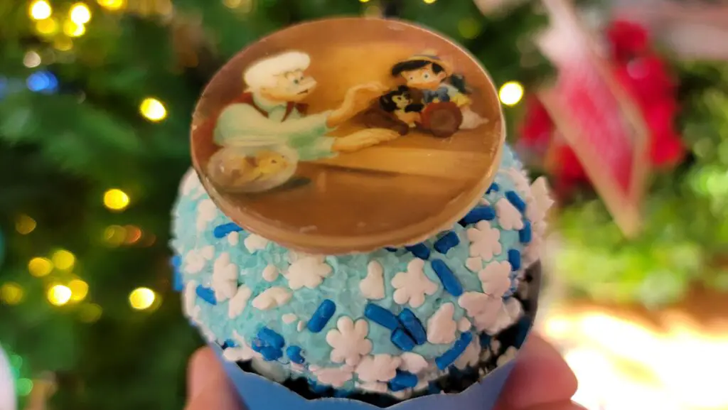 Geppetto and Pinocchio Chocolate Medallion Seasonal Cupcake