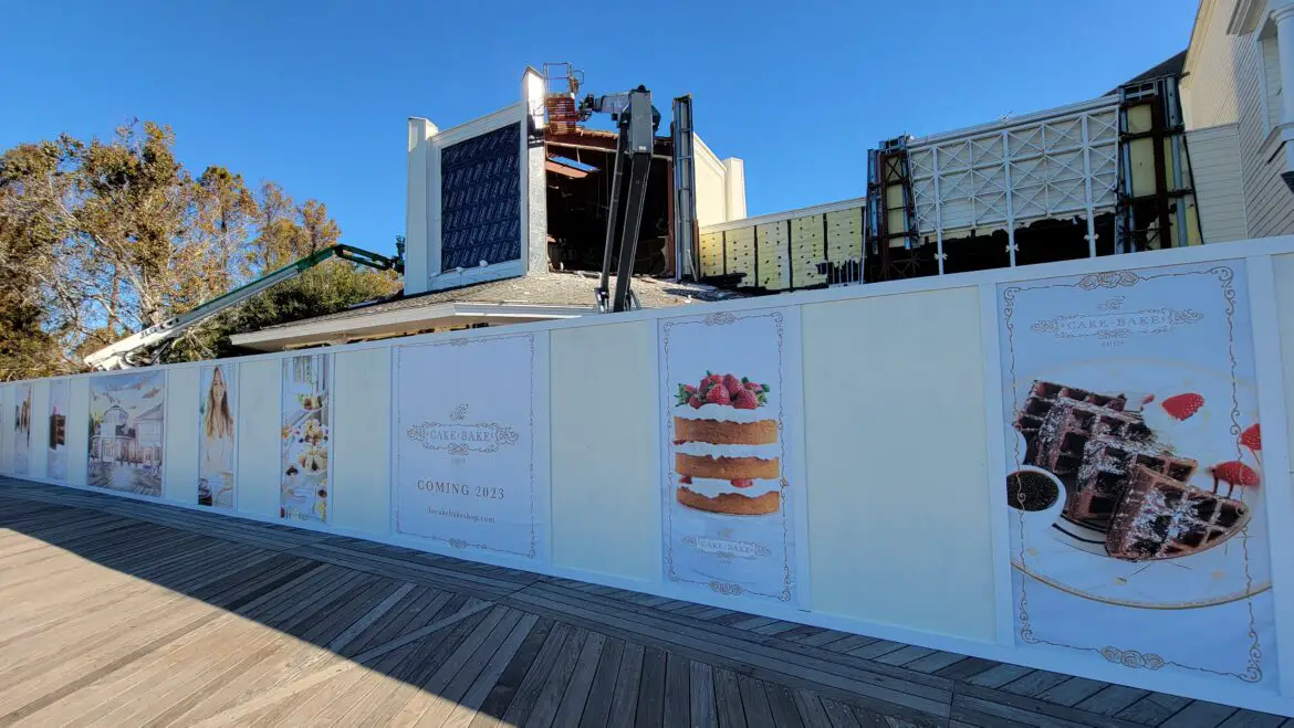 New Look at the Construction of The Cake Bake Shop at Disney’s Boardwalk