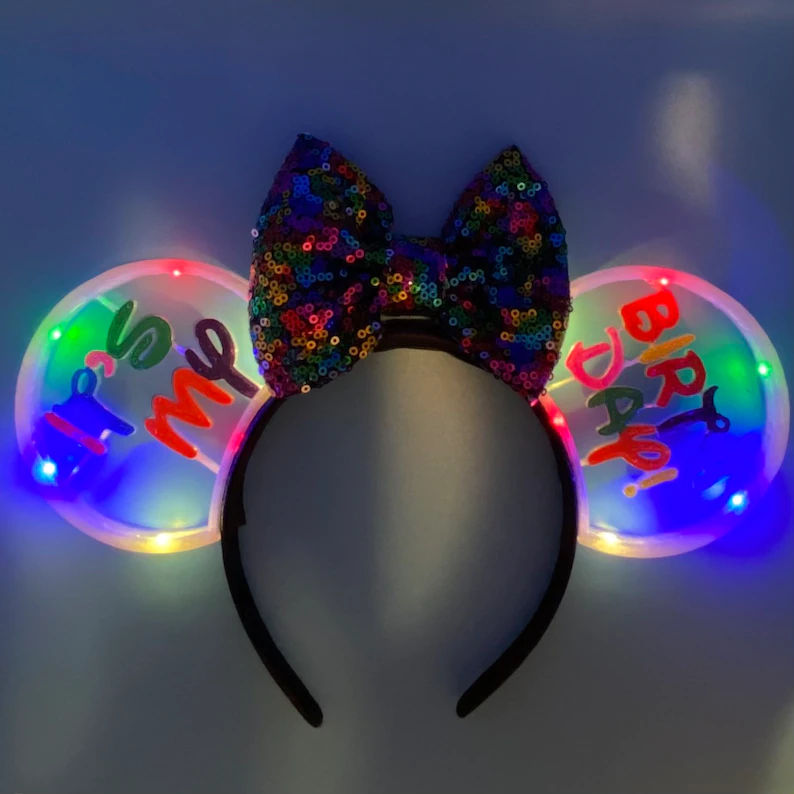 Light Up Birthday Minnie Ears