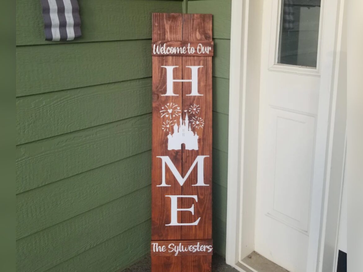 Disney Castle Home Porch Sign To Welcome Everyone To Your House!