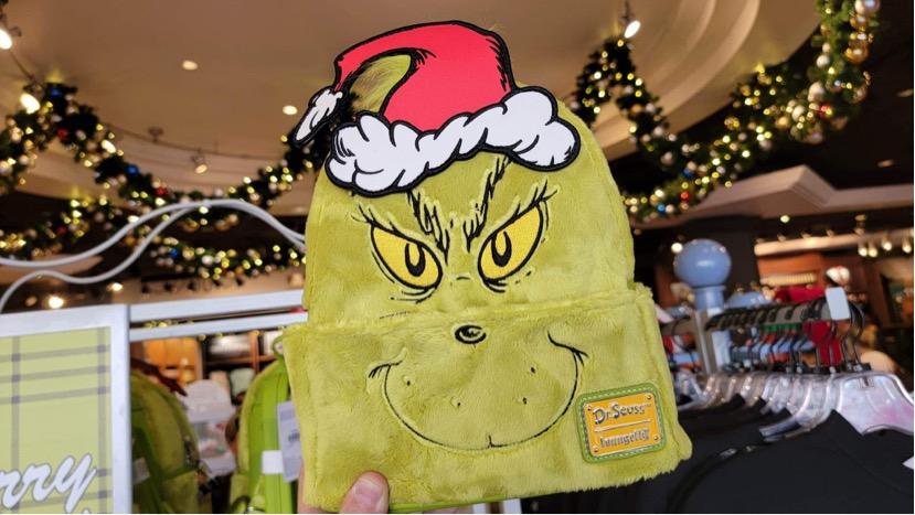 2022 Universal Studios Dr Seuss Grinch Christmas Loungefly Backpack ~ newest FIRM