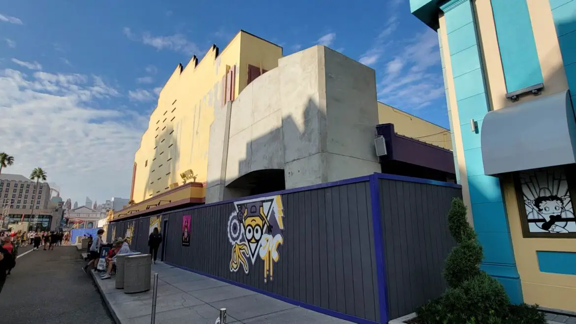 Closer Look at the Construction for New Minions Ride and Cafe at Universal Orlando
