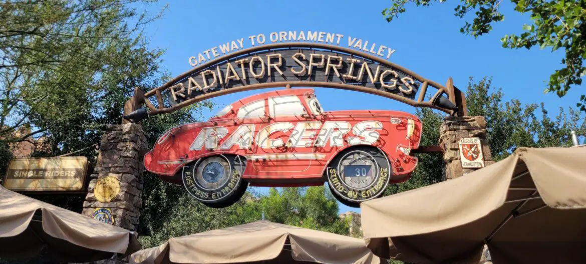 Radiator Springs Racers Closing Indefinitely Starting in January of 2023