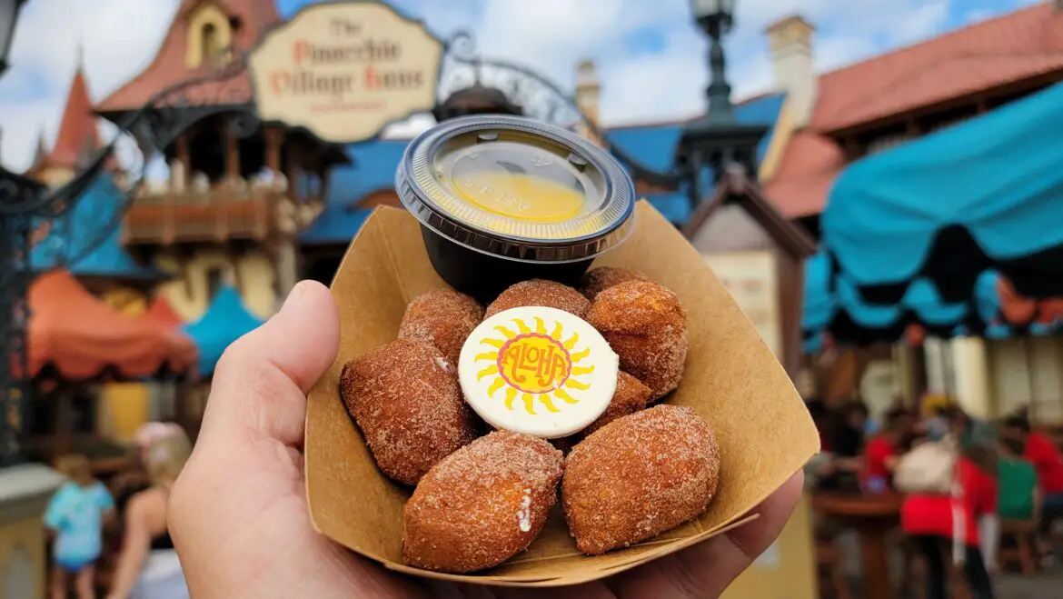 Magic Kingdom is serving up Traditional Malasada with Dole Whip Flavored Sauce
