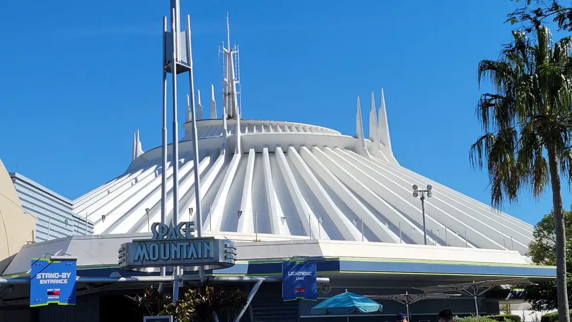 Space Mountain Exterior Cleaning Underway in the Magic Kingdom
