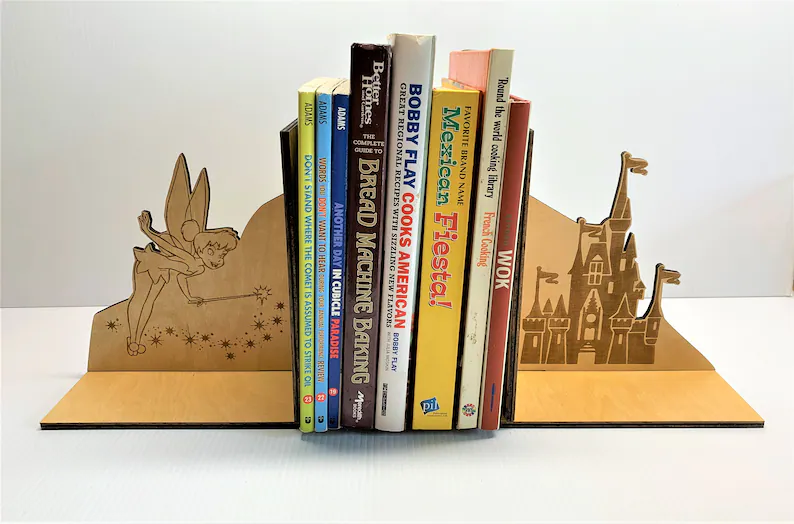 Tinkerbell And Disney Castle Bookends To Add To Your Home!