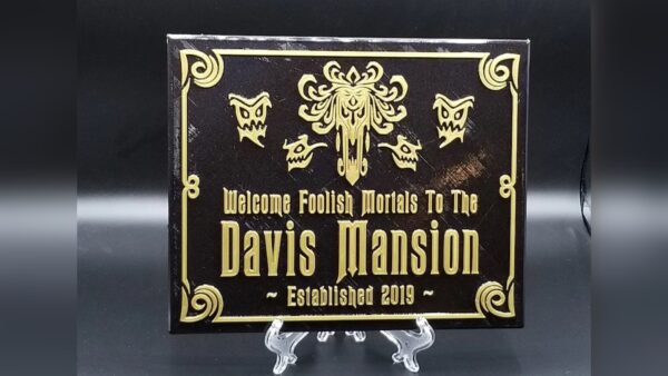 Personalized Haunted Mansion Sign