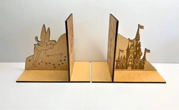 Tinkerbell And Disney Castle Bookends 