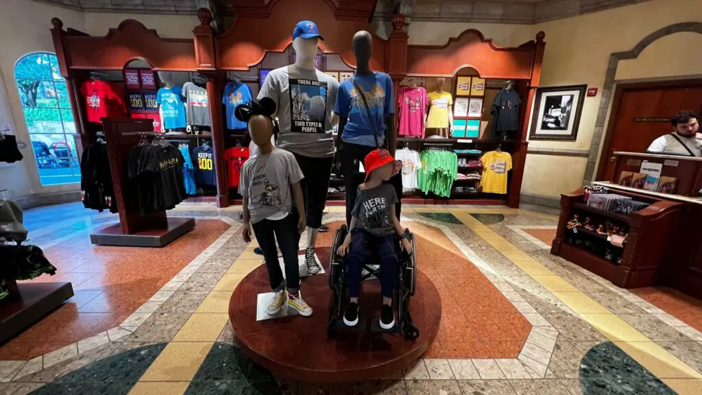 New Mannequin in Wheelchair Displayed at Hollywood Studios Store