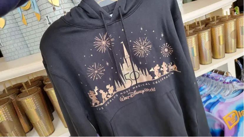 We Found The Popular Walt Disney World 50th Anniversary Grand Finale Sweatshirt At Magic Kingdom!