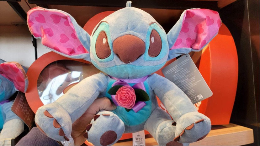 Adorable Stitch Valentine’s Day Plush Available At Epcot!