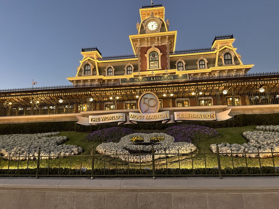 Mickey Face Flower Beds Return to Magic Kingdom