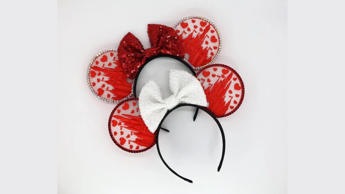 Super Cute Disney Castle Minnie Ears For This Valentine’s Day!