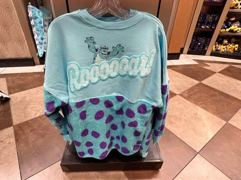 The fuzzy Sulley spirit jersey is finally available online