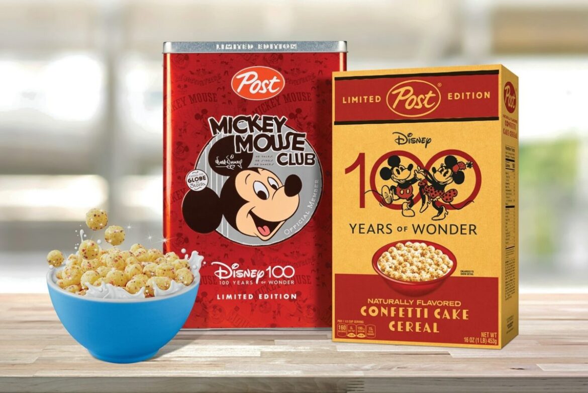 Disney & Post Partner Up To Launch New Cereals for the Disney 100 Celebration