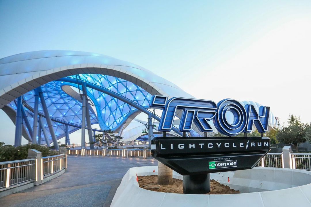 New Marquee Sign Installed for Tron Lightcycle Run