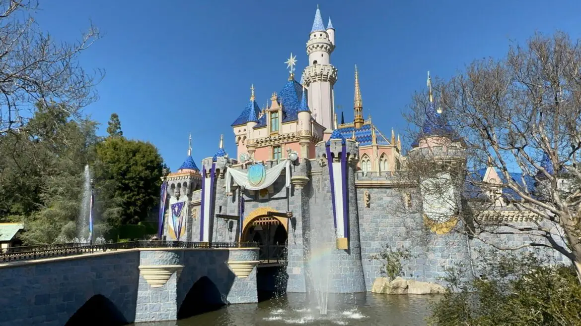 New Fountains at Sleeping Beauty Castle in Disneyland for Disney100