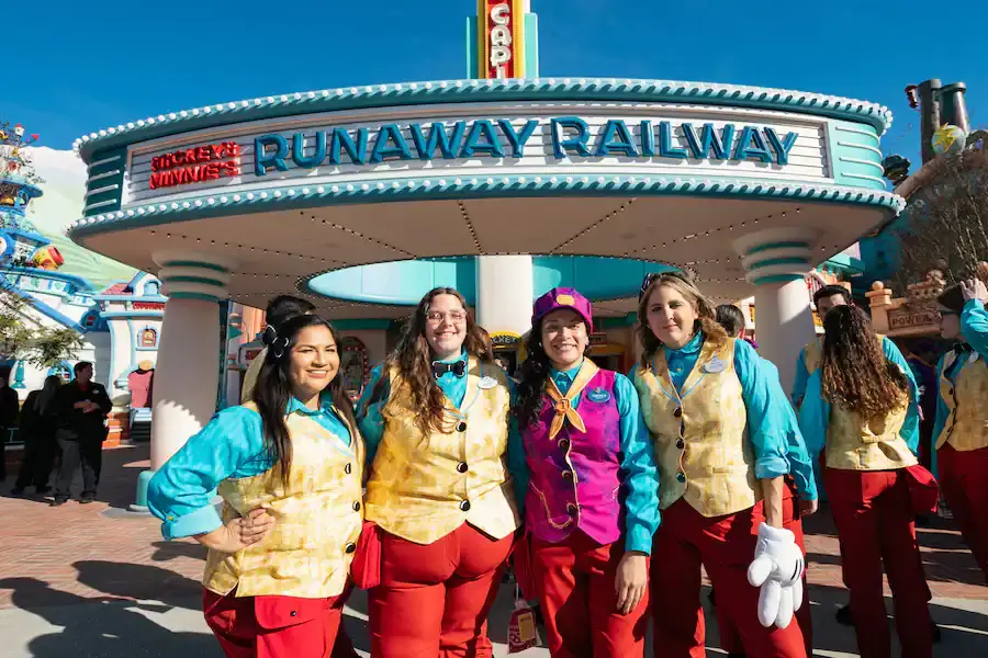 Cast Members Open Mickey and Minnie’s Runaway Railway in Disneyland