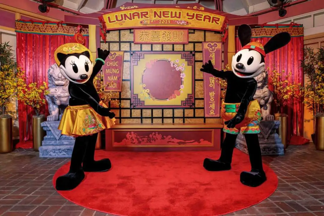 Ortensia Making Rare Appearance with Oswald the Lucky Rabbit at Lunar New Year Festival in California Adventure