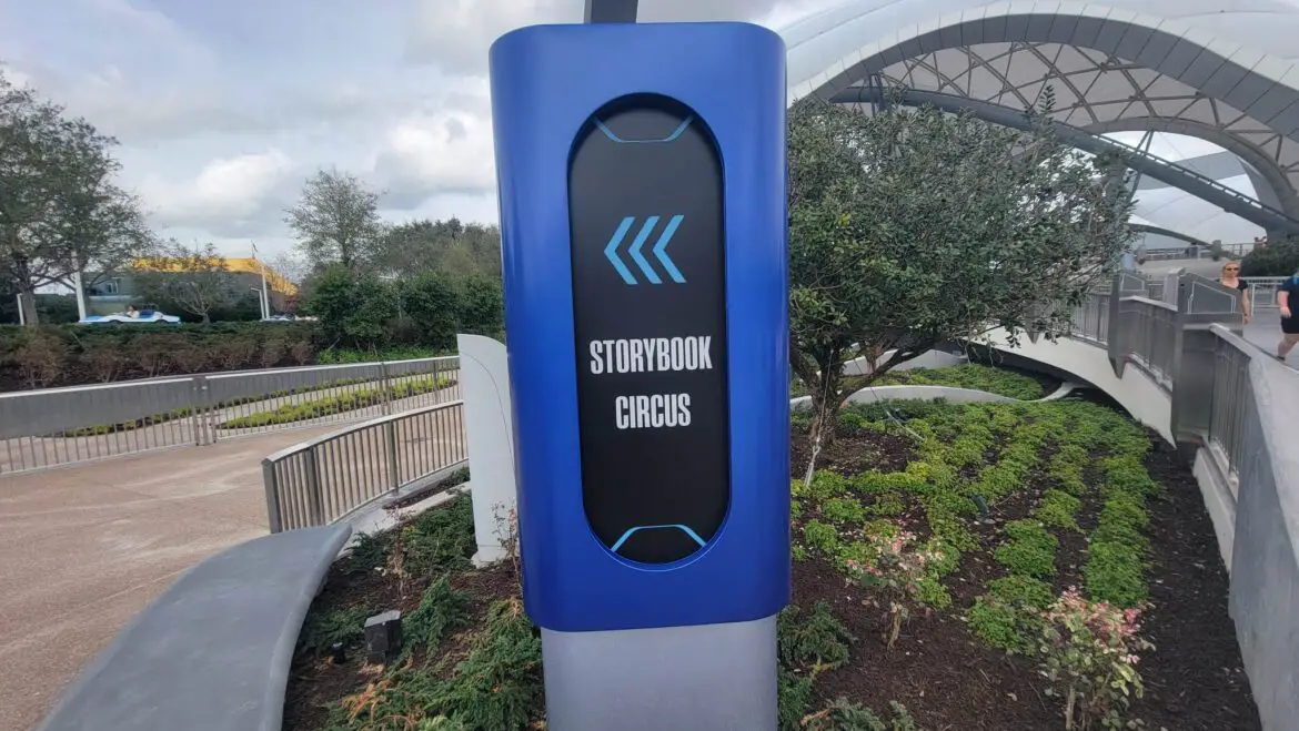 Pathway to Storybook Circus from Tron Lightcycle Run Now Complete