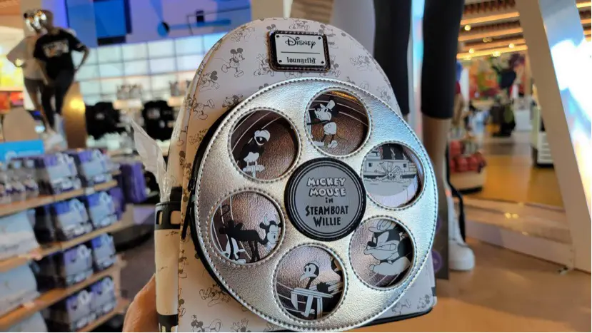 Mickey Mouse Steamboat Willie Loungefly Backpack Spotted At Epcot!
