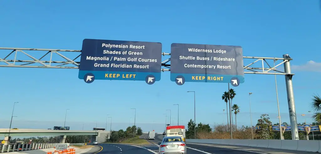 New Blue Magic Kingdom Road Signs